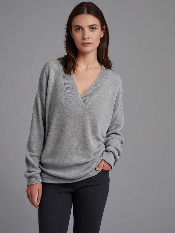 Monika™ - V-Neck Cashmere Sweater