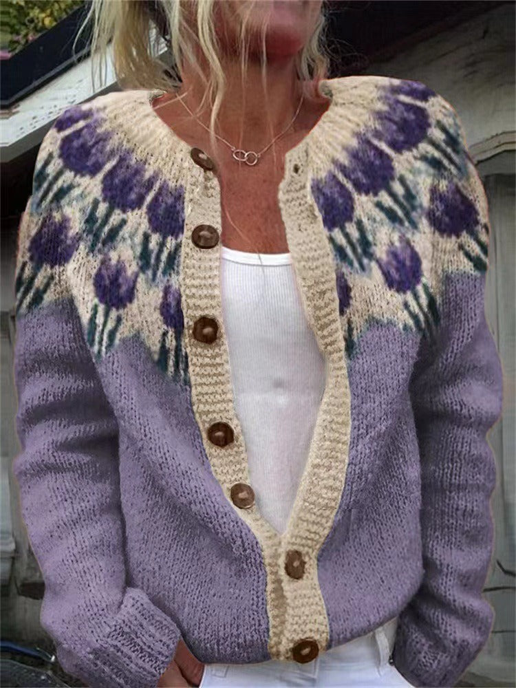 Josephine™ - Retro Icelandic Cardigan
