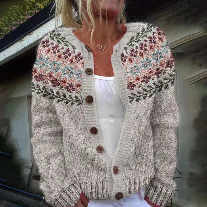 Madelyne™ - Retro Icelandic Cardigan