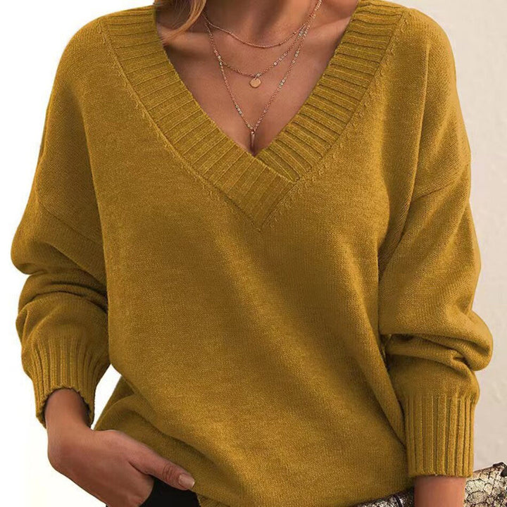 Marjorie™ - Chic V-Neck Sweater
