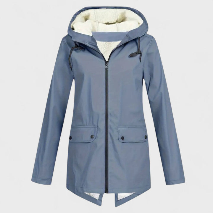 Astrid™ - Cozy Fleece-Lined Rain Parka