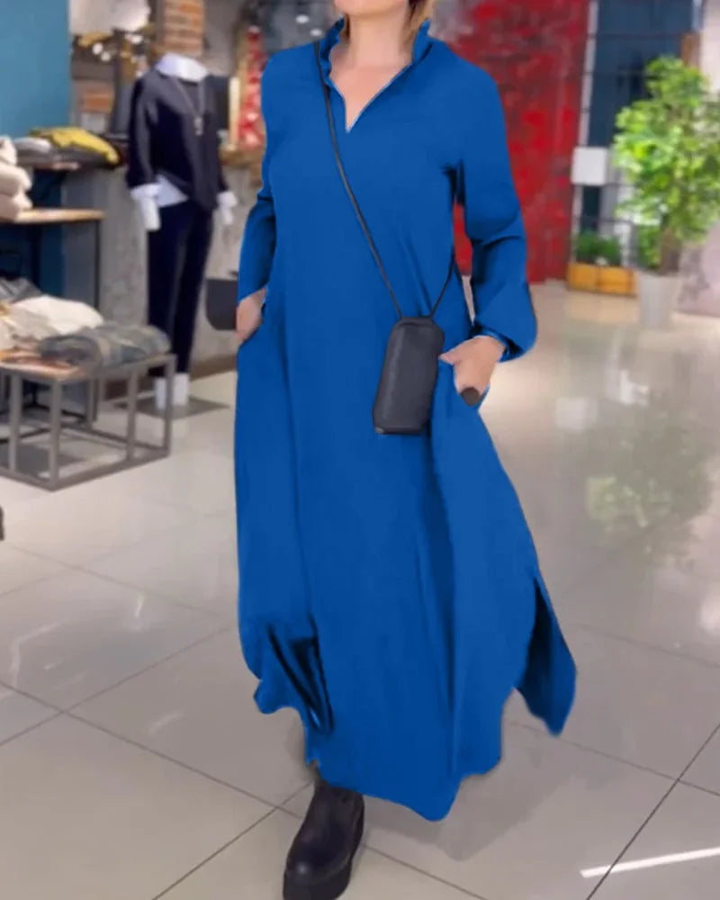 Vayla™ - Elegant Maxi Dress with Side Slits