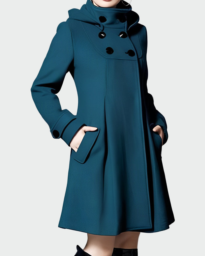 Jocelyn™ - Hooded Coat with Collar