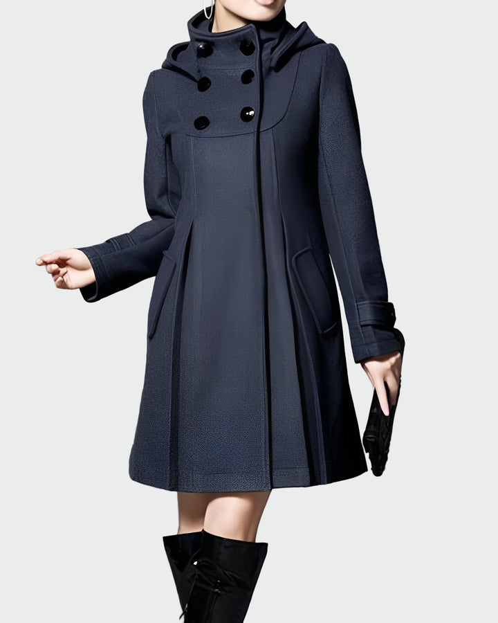 Jocelyn™ - Hooded Coat with Collar