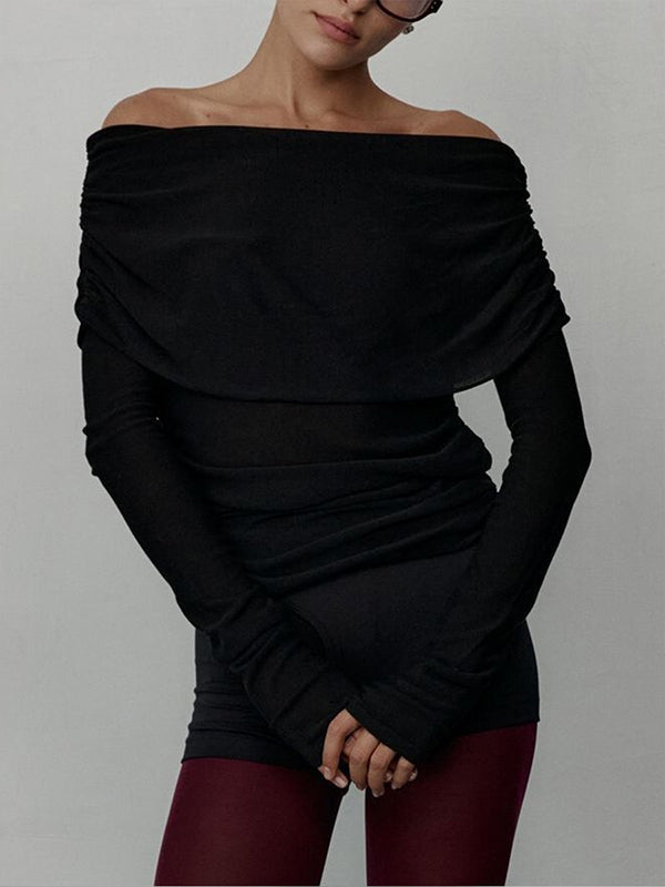 Erica™ - Off-Shoulder Elegance Sweater