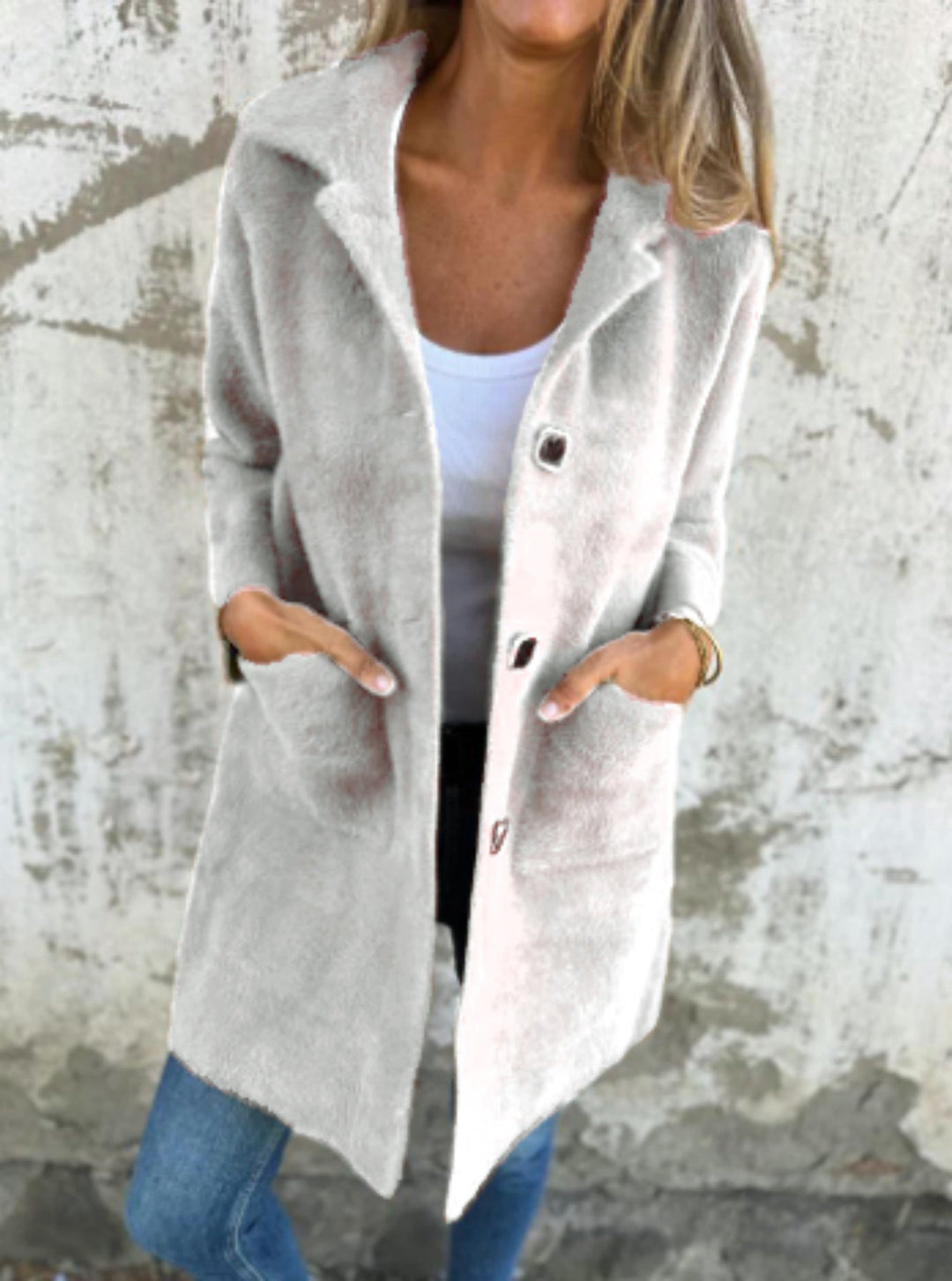 Ember™ - Chic Single-Breasted Coat with Lapels