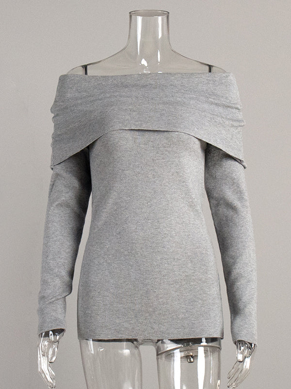 Erica™ - Off-Shoulder Elegance Sweater