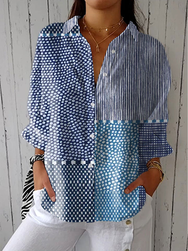 Fiora™ - Ocean Mosaic Blouse