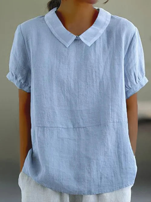 Amalie™ - Easygoing Collared Blouse