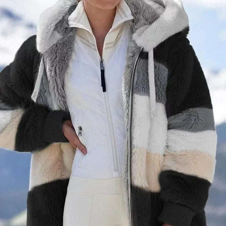 Frances™ - Women's Hooded Winter Jacket with Zipper