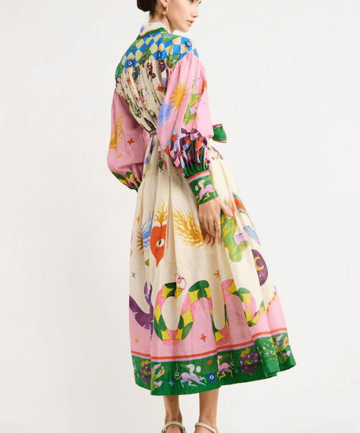 Barbara™ - Maxi Dress with Striking Italian Style