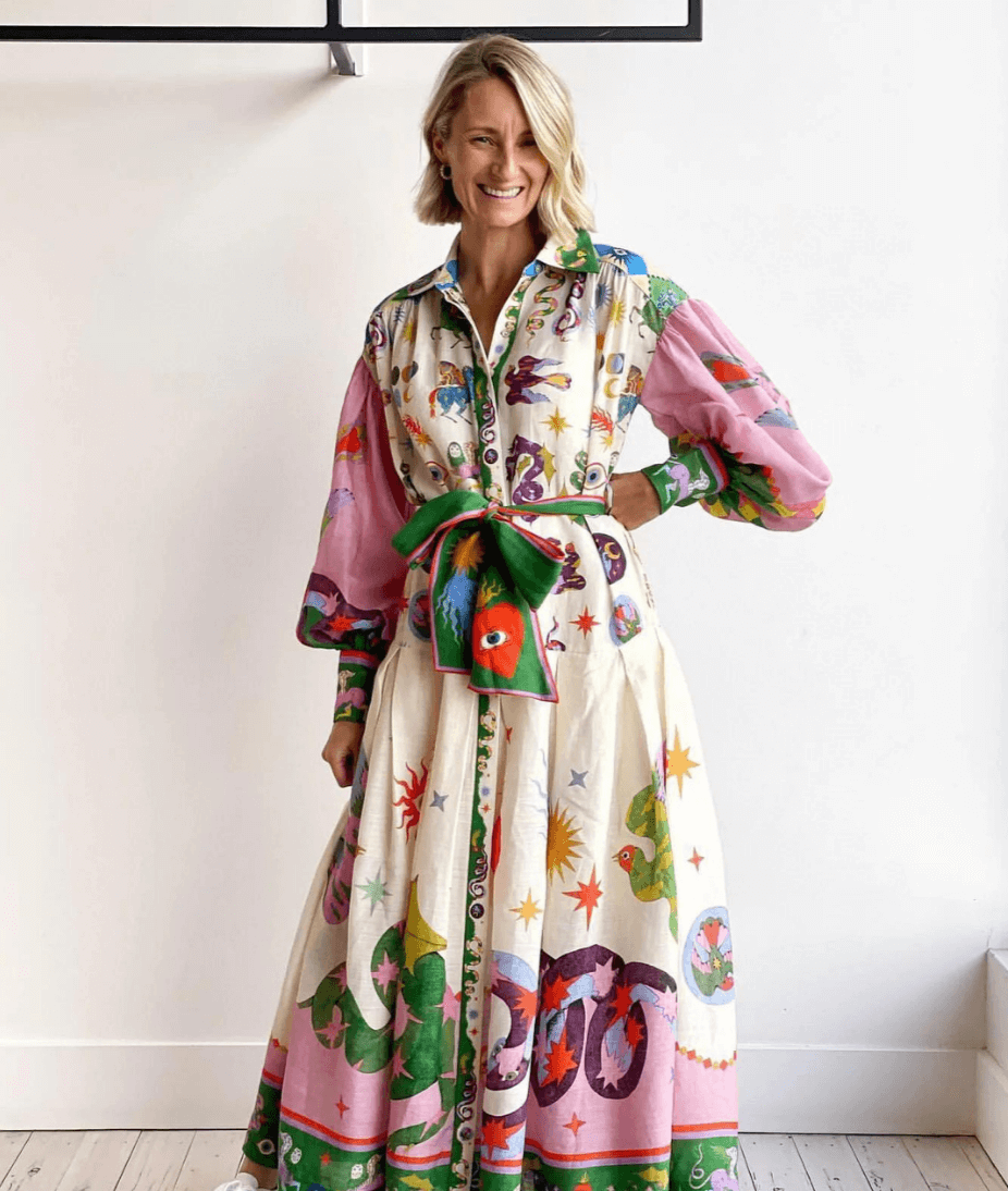 Barbara™ - Maxi Dress with Striking Italian Style