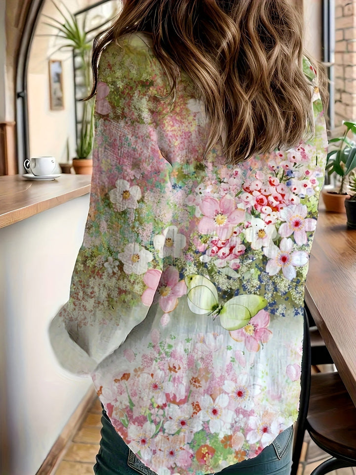 LUCIA™ - Bohemian Floral Blouse