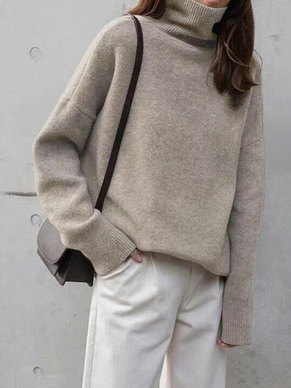 Heather™ - Snug Turtleneck Sweater