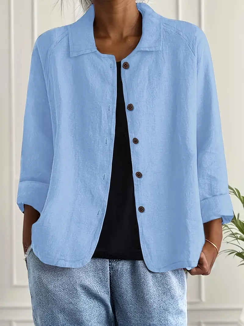 Marilla™ - Lightweight Linen Blend Shirt Jacket