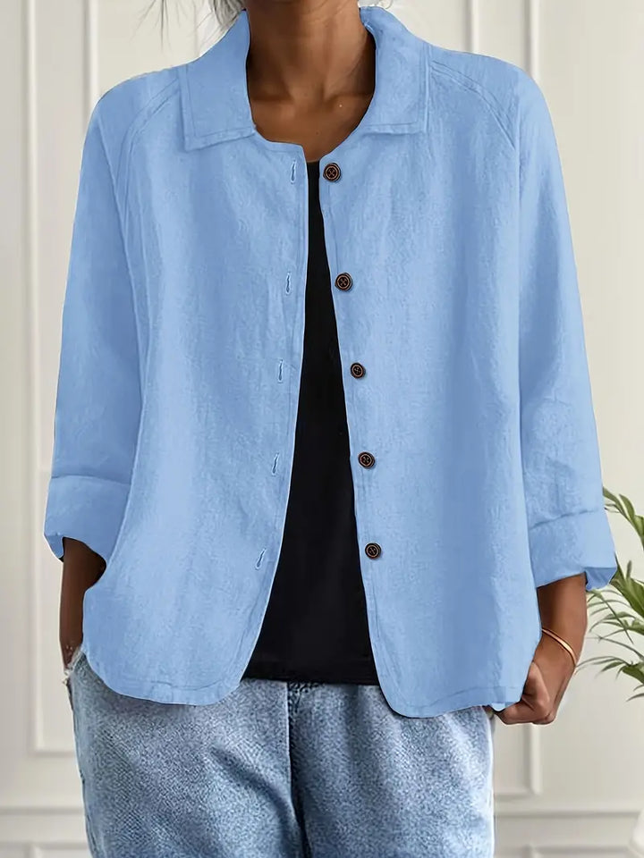 Marilla™ - Lightweight Linen Blend Shirt Jacket
