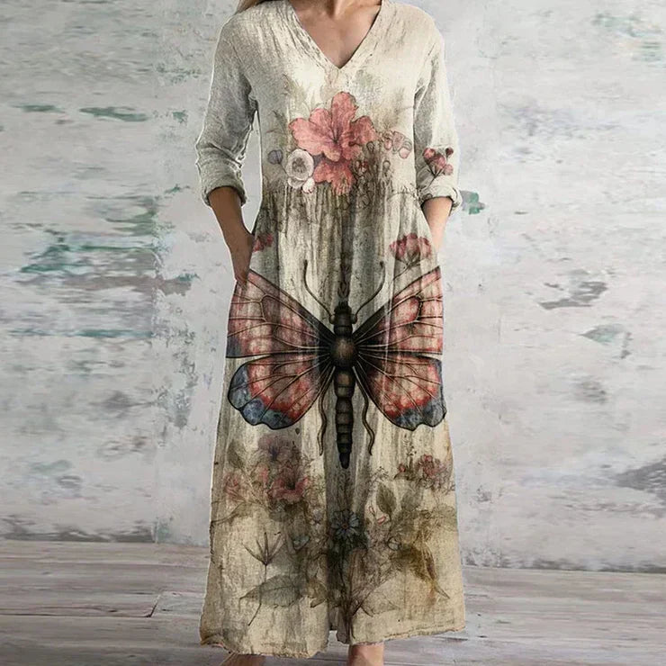 Regina™ - Patchwork Floral Maxi Dress