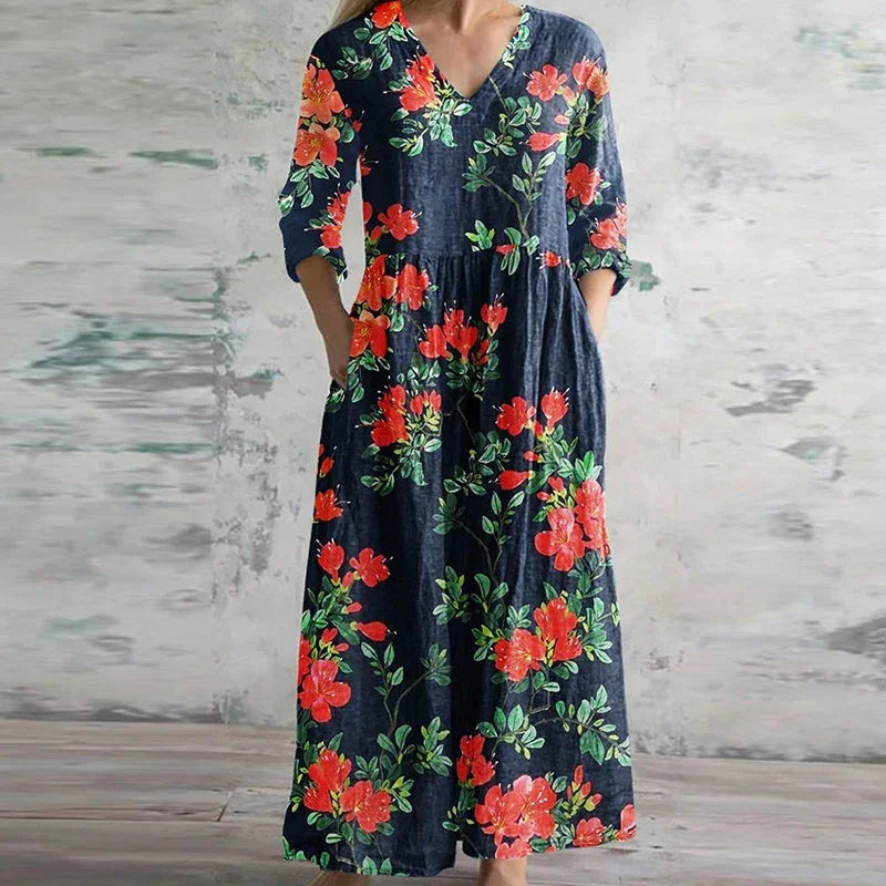 Regina™ - Patchwork Floral Maxi Dress