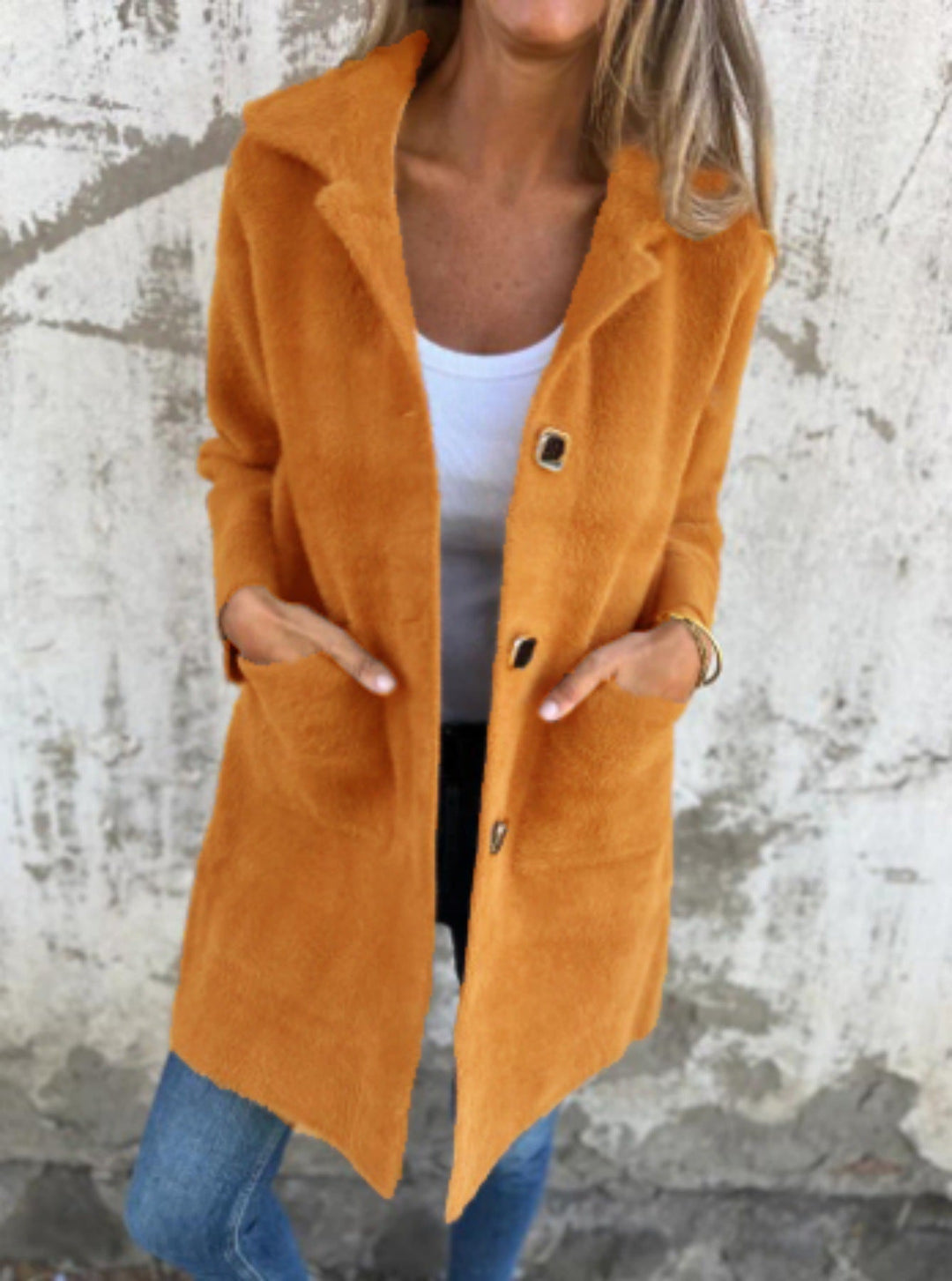 Ember™ - Chic Single-Breasted Coat with Lapels