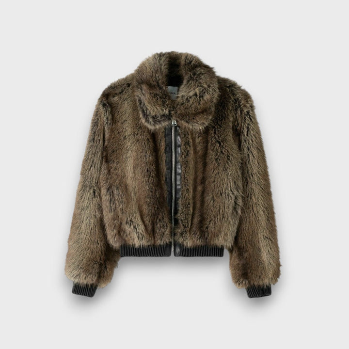 Amelia™ - Urban Chic Short Faux Fur Jacket