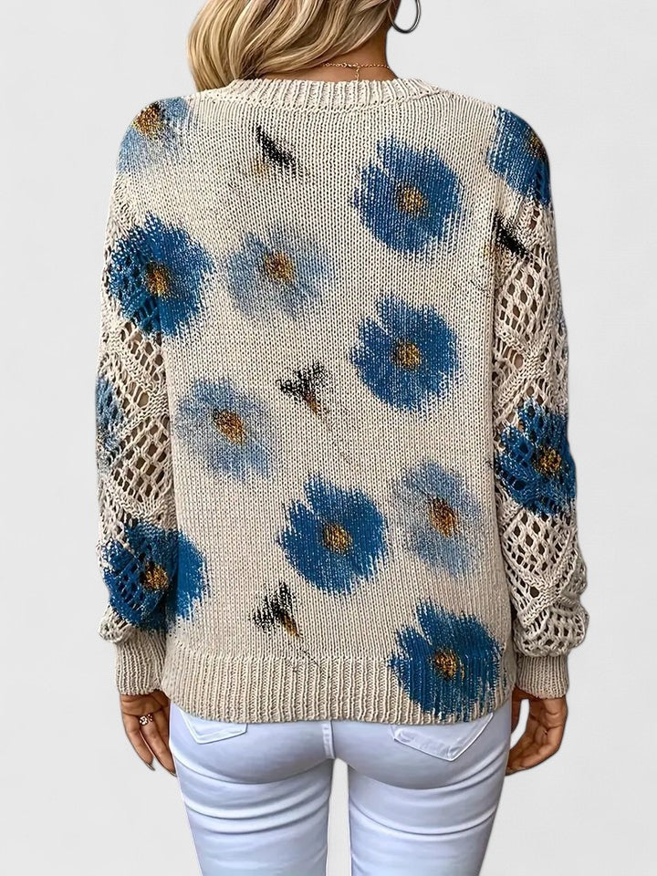 Mae™ - Chic Floral Pattern Sweater