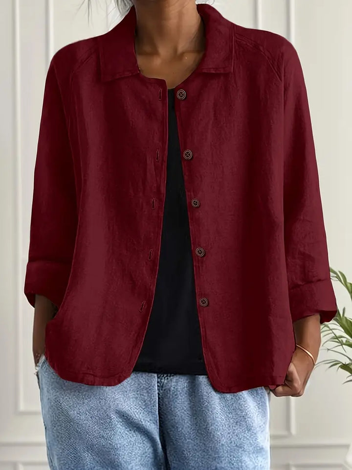 Marilla™ - Lightweight Linen Blend Shirt Jacket
