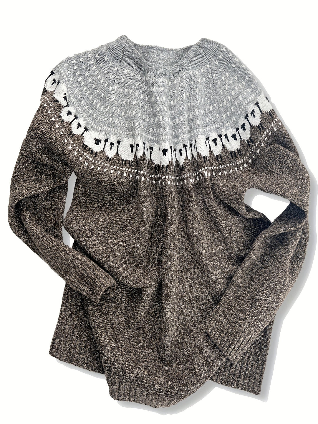 Nordic™ - Stylish Winter Sweater with Sheep Jacquard Design