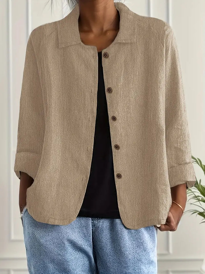 Marilla™ - Lightweight Linen Blend Shirt Jacket
