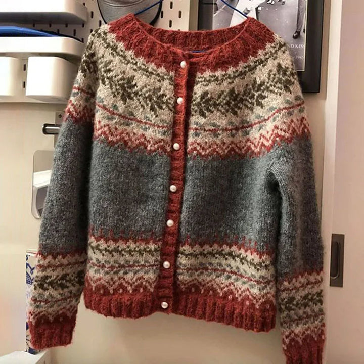 Atasha™ - Retro Icelandic Cardigan