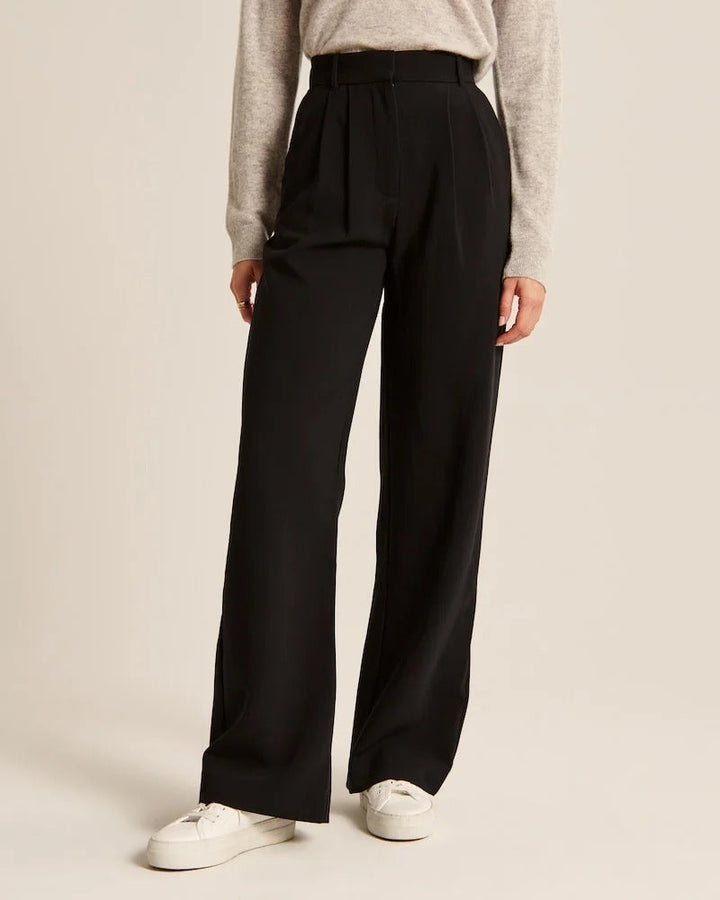 Custom Fit Wide-Leg Trousers