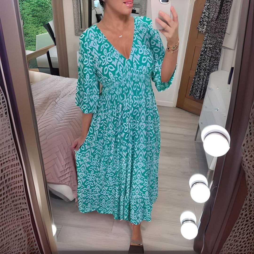 Isabella™ - Bohemian Print Dress