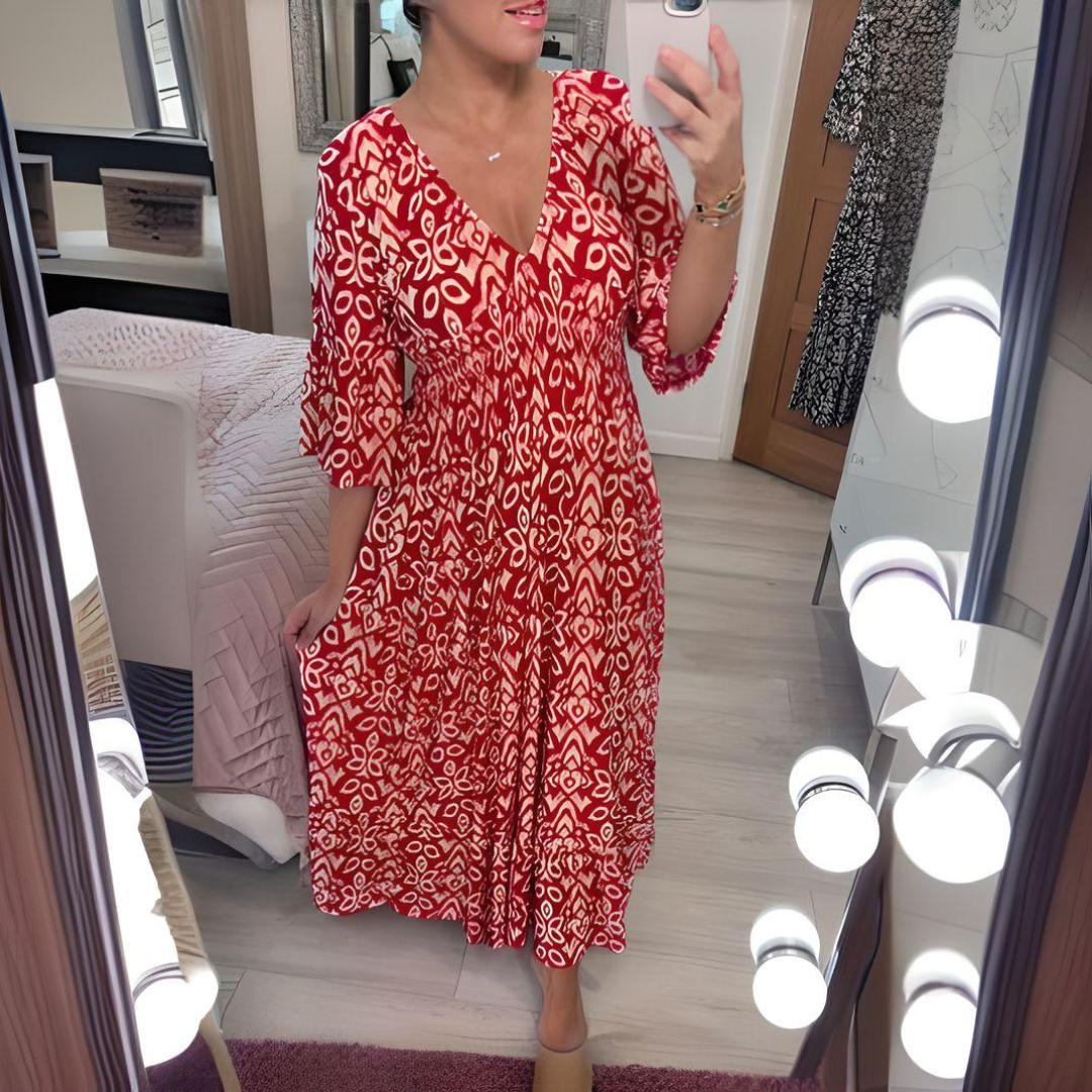 Isabella™ - Bohemian Print Dress