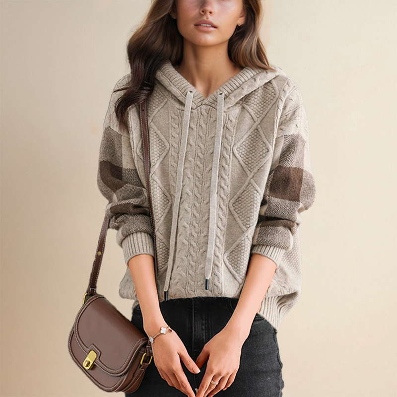 Sophie™ - Cozy Cable-Knit Hoodie