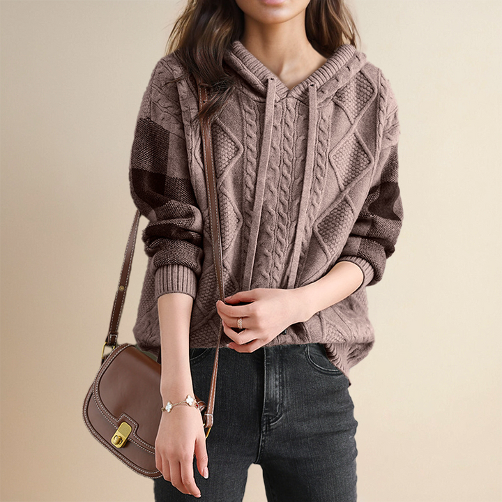 Sophie™ - Cozy Cable-Knit Hoodie