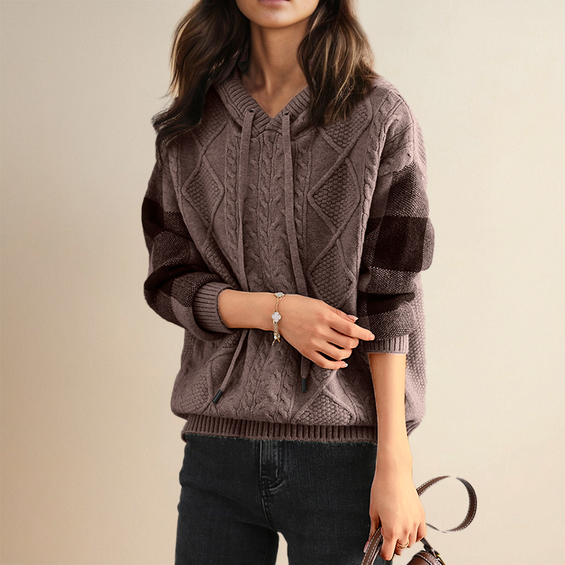 Sophie™ - Cozy Cable-Knit Hoodie
