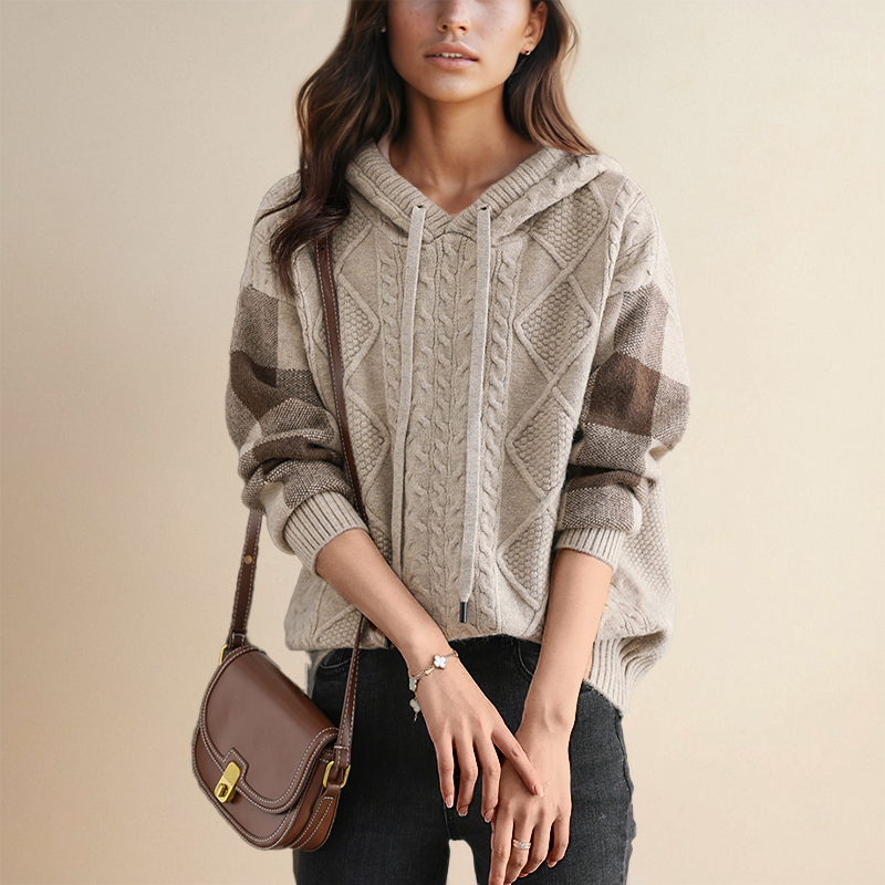 Sophie™ - Cozy Cable-Knit Hoodie