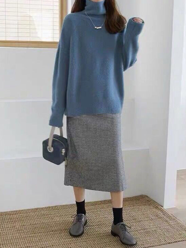 Heather™ - Snug Turtleneck Sweater