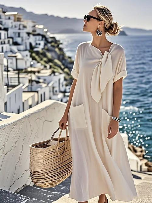 Jane™ - Coastal Bow Tie Pocket Dress