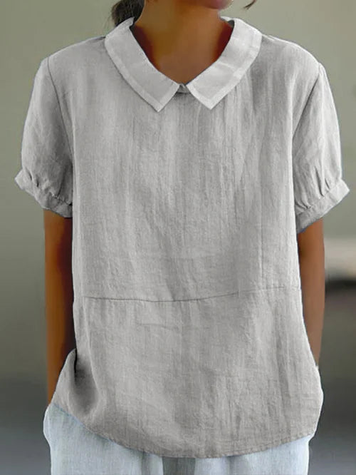 Amalie™ - Easygoing Collared Blouse