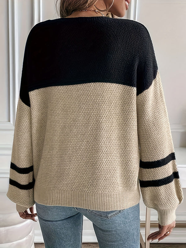 Brylee™ - Two-Tone Knit Pullover