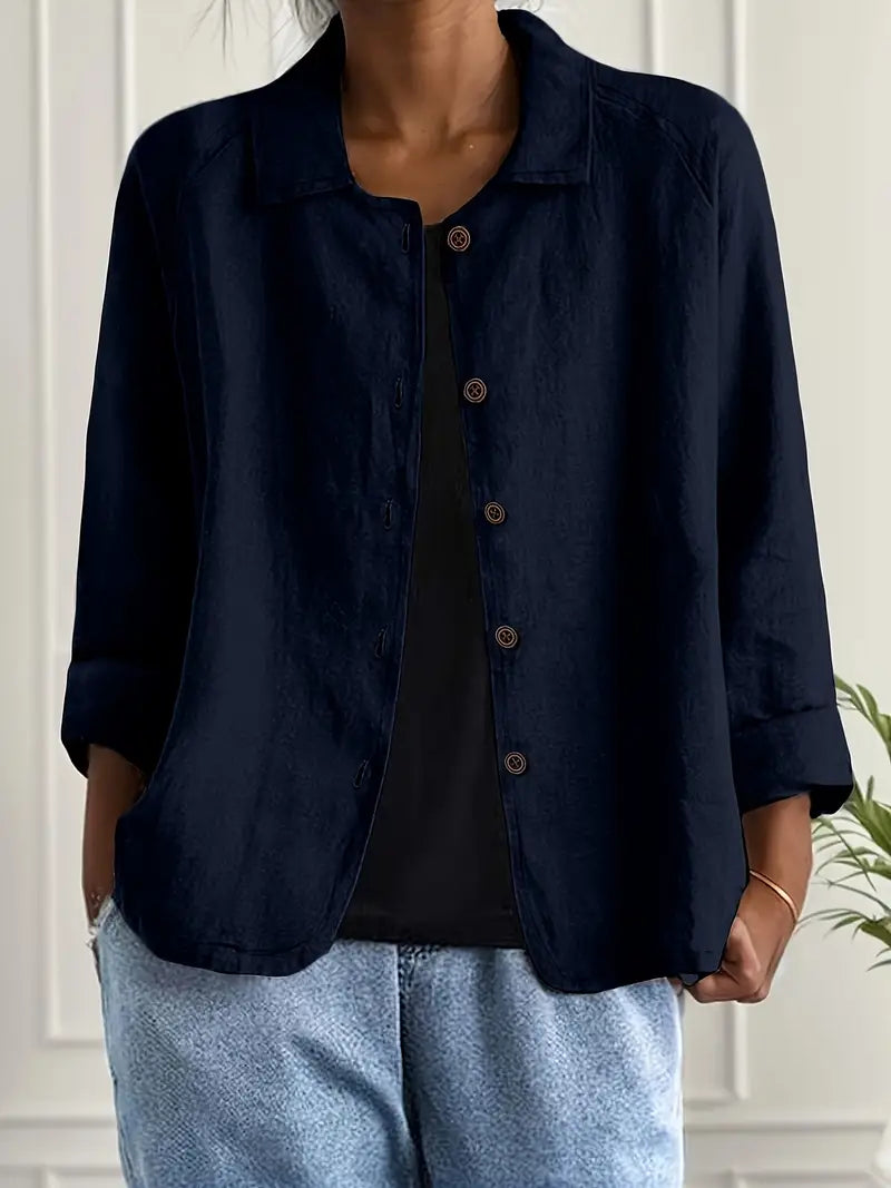 Marilla™ - Lightweight Linen Blend Shirt Jacket