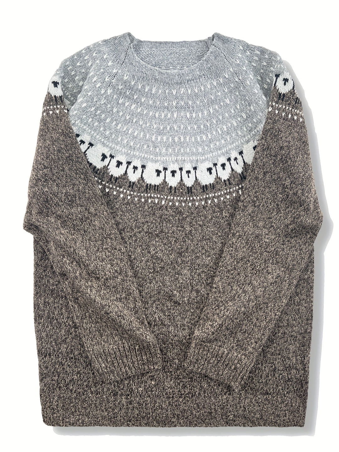 Nordic™ - Stylish Winter Sweater with Sheep Jacquard Design