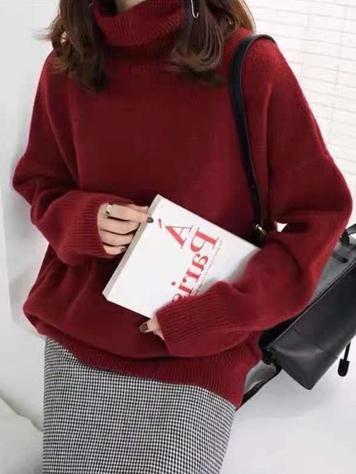 Heather™ - Snug Turtleneck Sweater