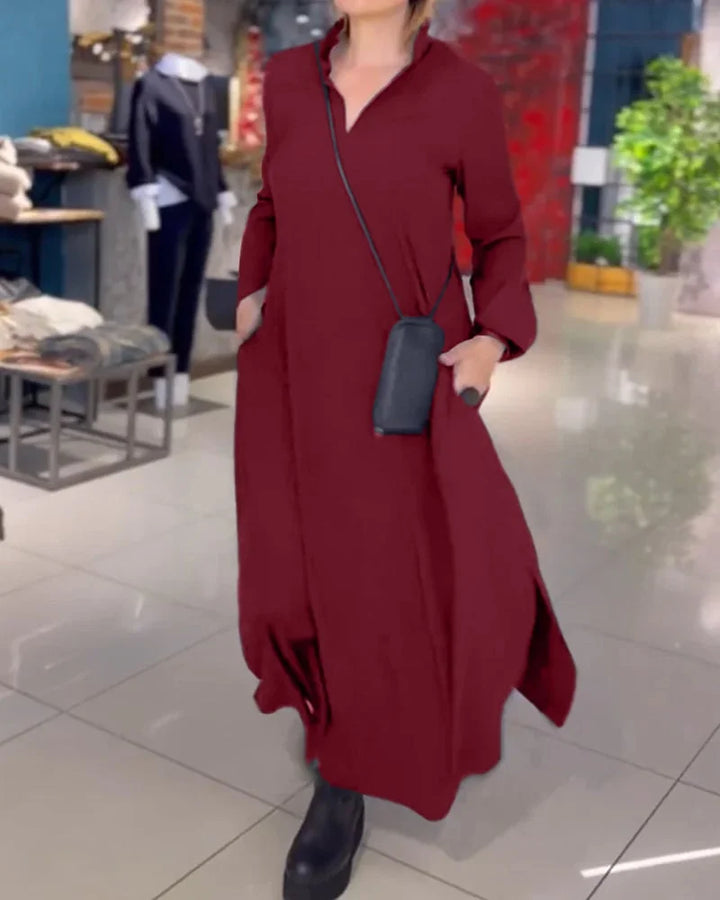 Vayla™ - Elegant Maxi Dress with Side Slits