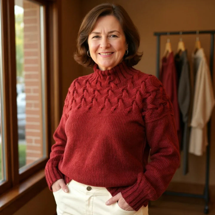 Margaret™ - Cozy Cable Knit Sweater