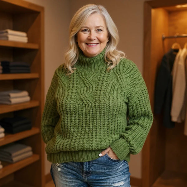 Harriet™ - Forest Cable Sweater
