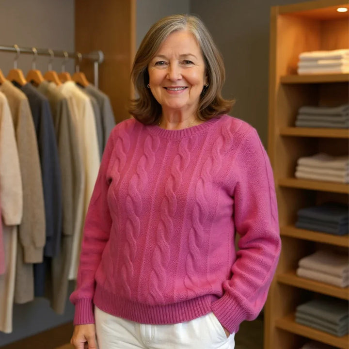 Rose™ - Luxuriously Soft Cable Knit Sweater