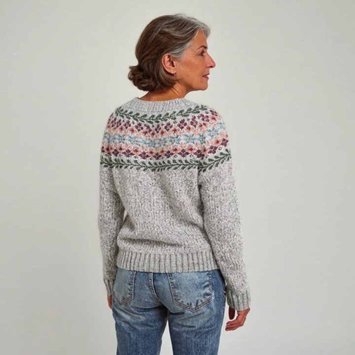 Bridget™ - Retro Icelandic Sweater