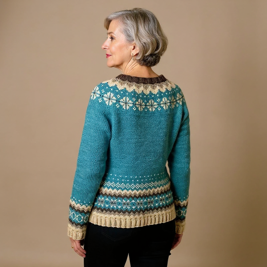 Allaira™ - Retro Icelandic Cardigan