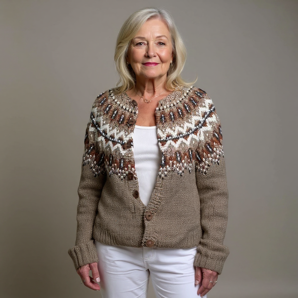 Adeline™ - Retro Icelandic Cardigan
